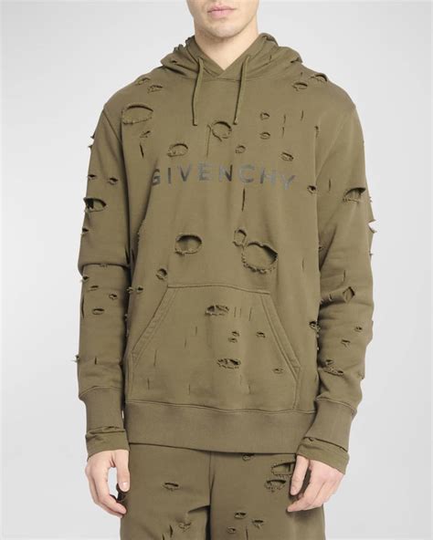 givenchy floral hoodie|givenchy men's destroyed hoodie.